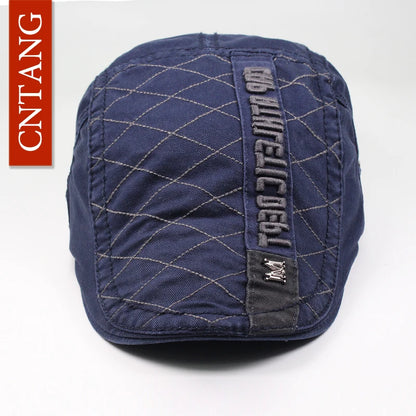 Designer Cotton Letter Buckle Ivy Cap | Retro Flat Cap | Urban Caps NZ