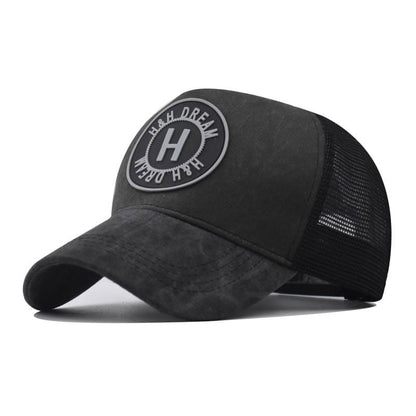 H&H Dream Cotton Trucker Cap - Classic Cotton Trucker Cap With Clean Casual Style