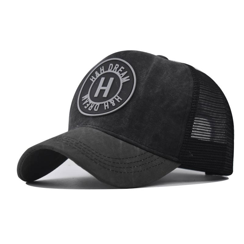 H&H Dream Cotton Trucker Cap - Classic Cotton Trucker Cap With Clean Casual Style