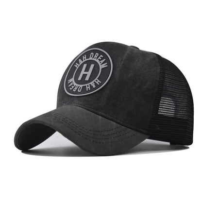 H&H Dream Cotton Trucker Cap - Classic Cotton Trucker Cap With Clean Casual Style