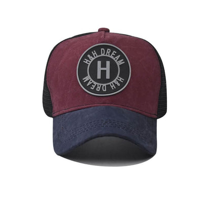 H&H Dream Cotton Trucker Cap - Classic Cotton Trucker Cap With Clean Casual Style