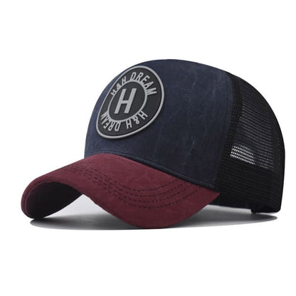 H&H Dream Cotton Trucker Cap - Classic Cotton Trucker Cap With Clean Casual Style