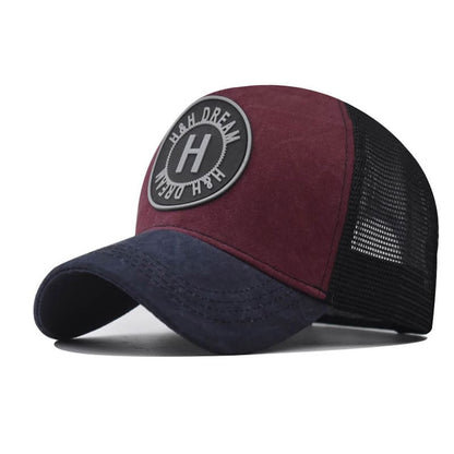H&H Dream Cotton Trucker Cap - Classic Cotton Trucker Cap With Clean Casual Style