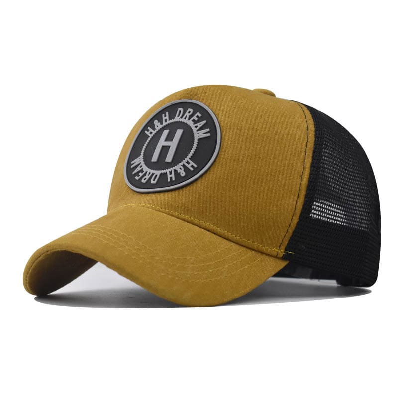 H&H Dream Cotton Trucker Cap - Classic Cotton Trucker Cap With Clean Casual Style