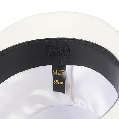 Mayfair Blanc Wool Bowler Hat | Premium 100% Wool Derby Hat