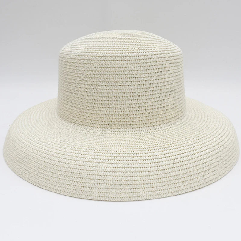 Antibes Floppy Straw Sun Hat in Ivory