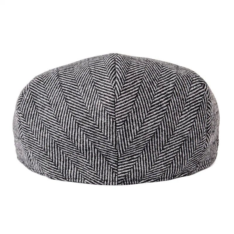 The Lochgilphead | Men's Soft Wool Tweed Check Newsboy Cap | Urban Caps NZ