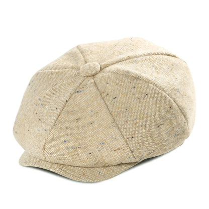 The Wee Argyll | Kids Woolen Tweed Herringbone Newsboy Cap | Urban Caps NZ