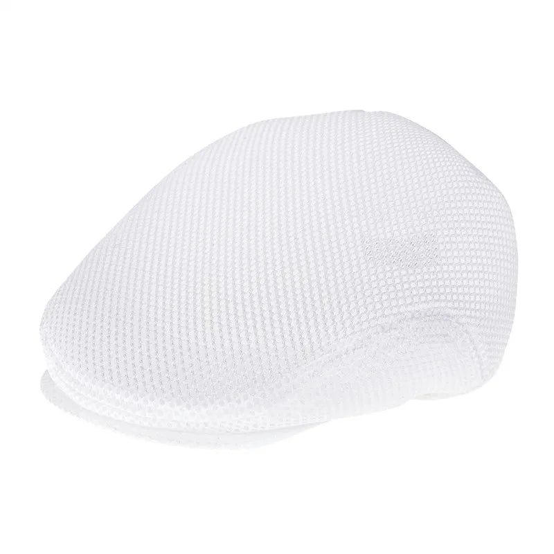 The Lochside | Unisex Mesh Summer Flat Cap | Urban Caps NZ