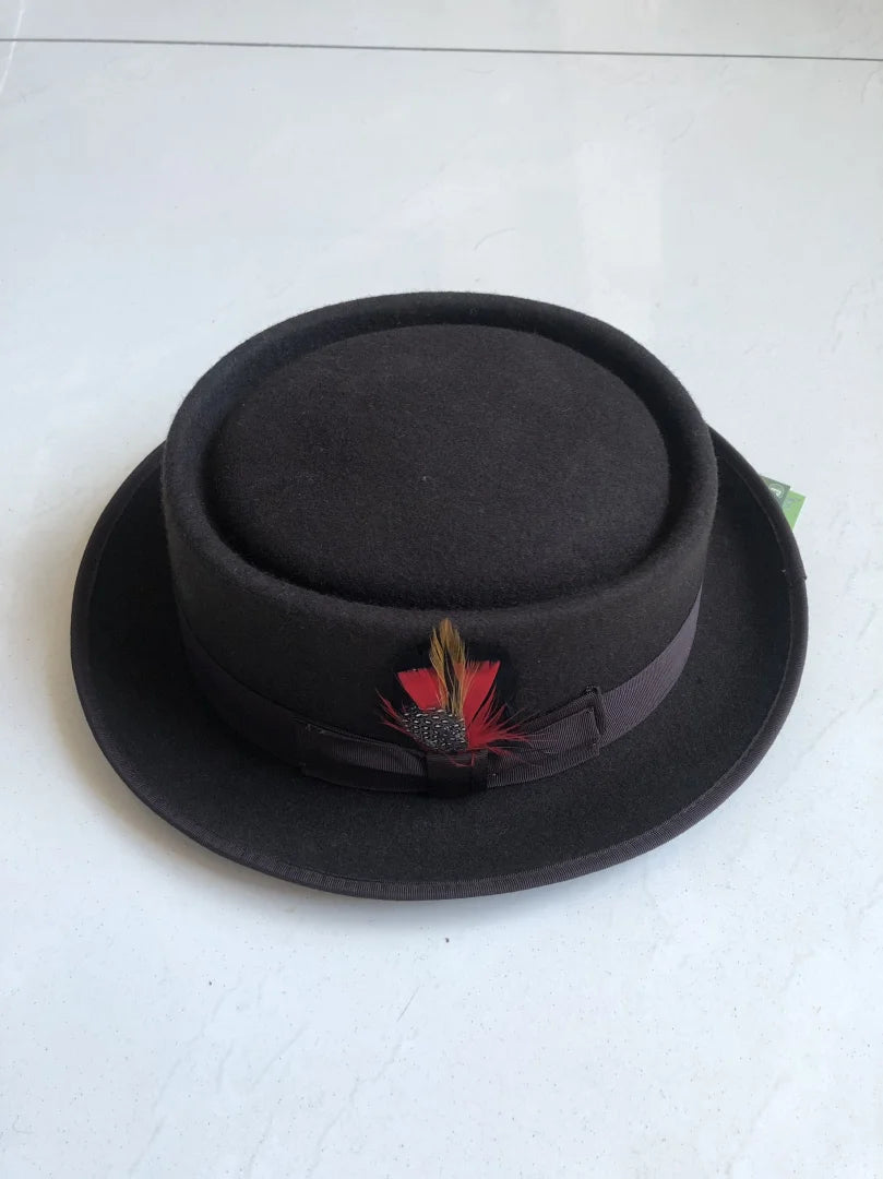 Torino Heritage Wool Pork Pie Hat – Premium European Collection
