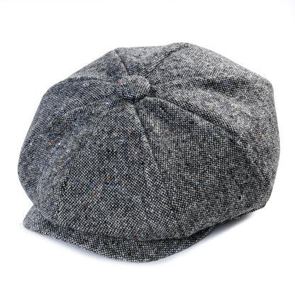 The Wee Argyll | Kids Woolen Tweed Herringbone Newsboy Cap | Urban Caps NZ