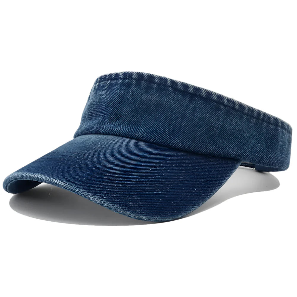 Hagen Denim Visor – Cotton Adjustable Sun Protection Hat