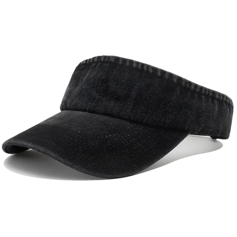Hagen Denim Visor – Cotton Adjustable Sun Protection Hat