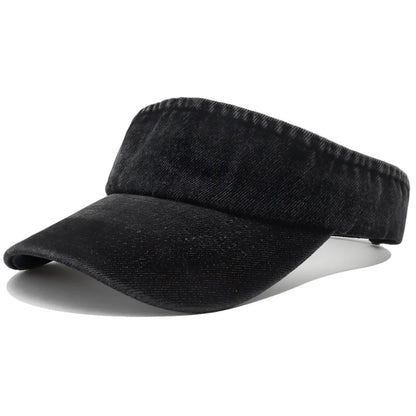 Hagen Denim Visor – Cotton Adjustable Sun Protection Hat