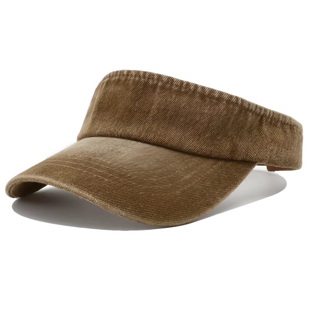 Hagen Denim Visor – Cotton Adjustable Sun Protection Hat