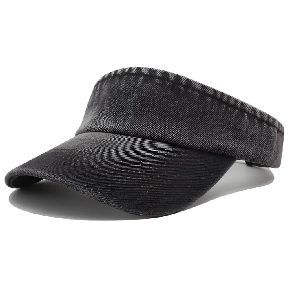 Hagen Denim Visor – Cotton Adjustable Sun Protection Hat