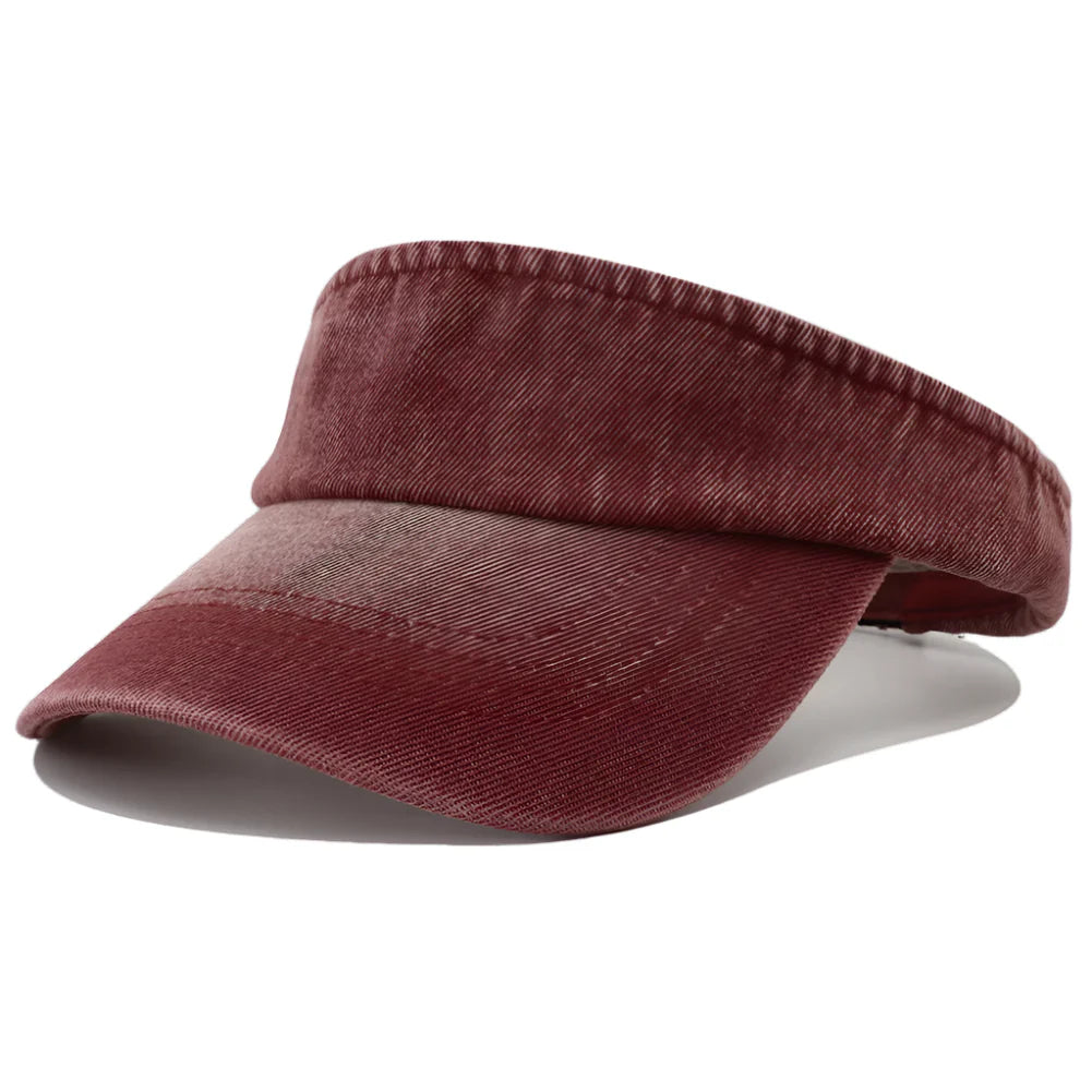 Hagen Denim Visor – Cotton Adjustable Sun Protection Hat