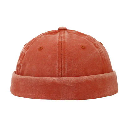 Harlem Washed Cotton Docker Cap - Casual Washed Cotton Cap For Relaxed Streetwear