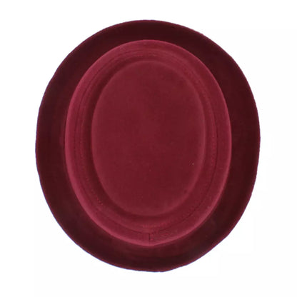 Harris Plain Wool Pork Pie Hat – Classic Short Brim Flat Crown Hat