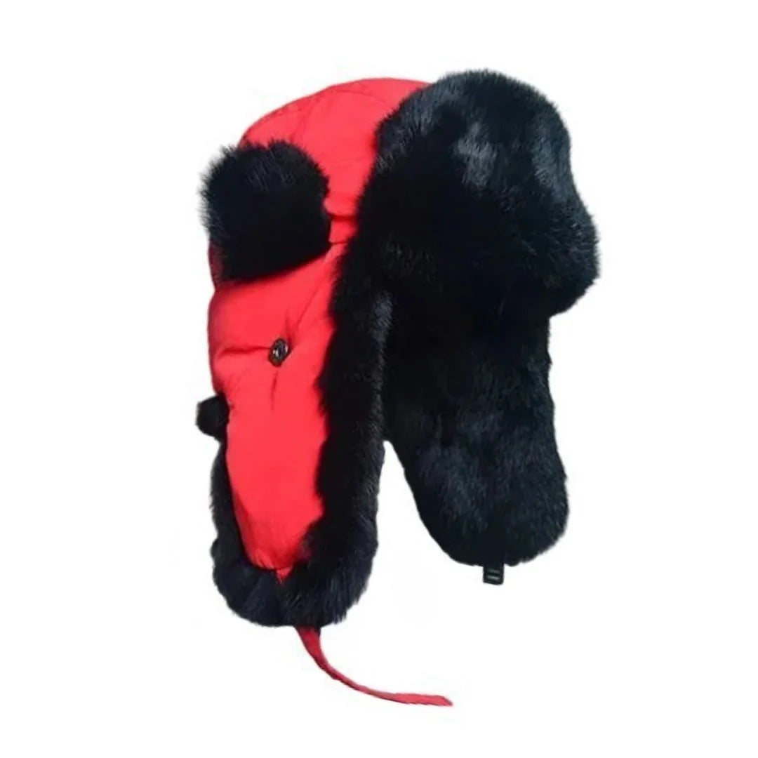 Hastings Winter Fur Trapper Bomber Hat - Rugged Cold Weather Fur Trapper With Organic Cotton