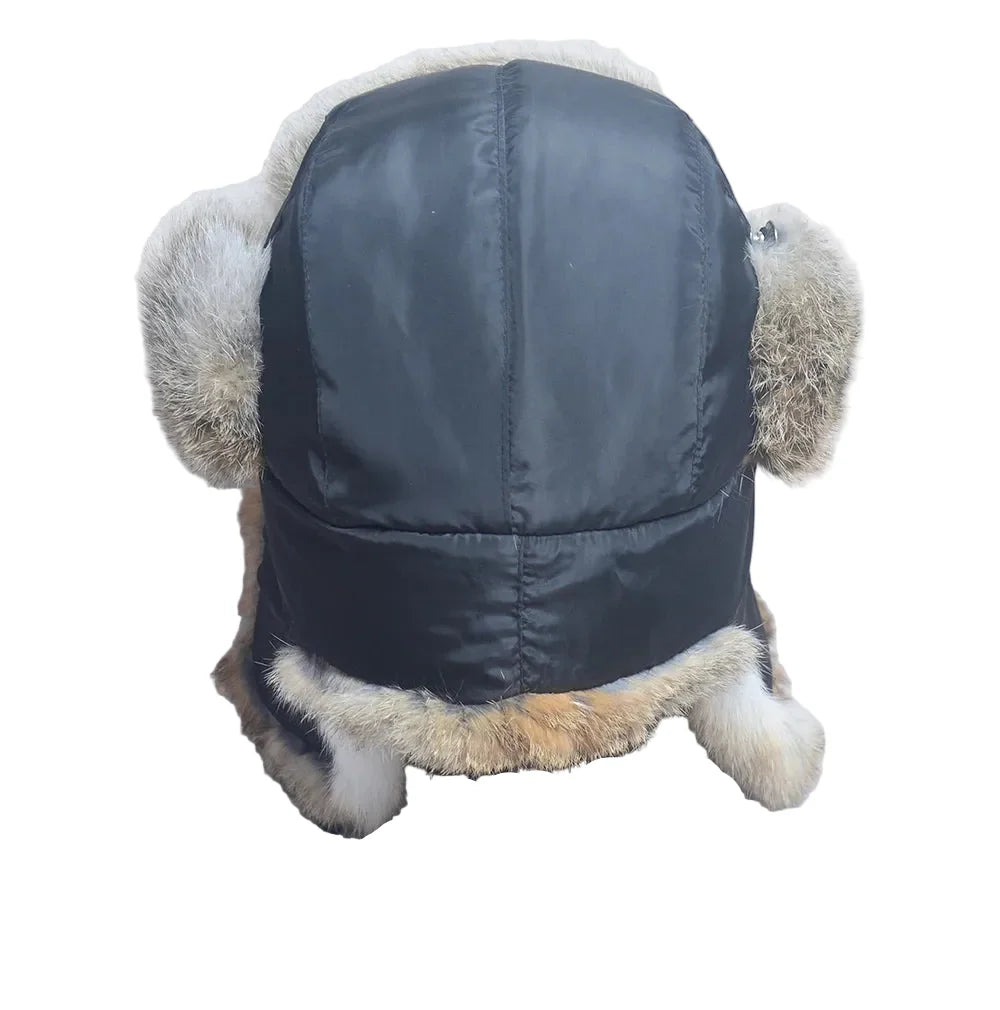 Hastings Winter Fur Trapper Bomber Hat - Rugged Cold Weather Fur Trapper With Organic Cotton