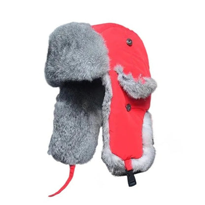 Hastings Winter Fur Trapper Bomber Hat - Rugged Cold Weather Fur Trapper With Organic Cotton