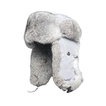 Hastings Winter Fur Trapper Bomber Hat - Rugged Cold Weather Fur Trapper With Organic Cotton