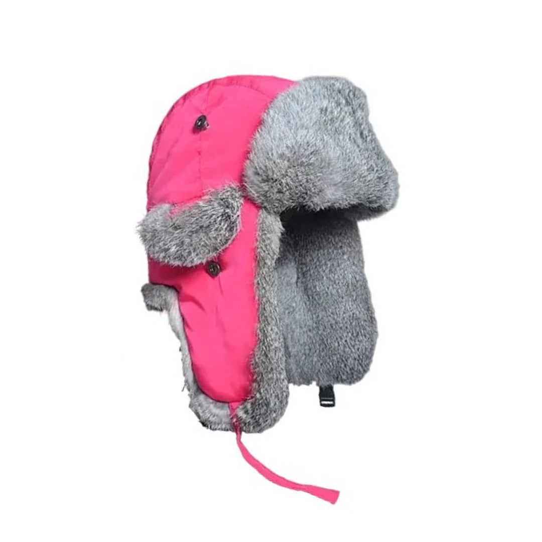 Hastings Winter Fur Trapper Bomber Hat - Rugged Cold Weather Fur Trapper With Organic Cotton