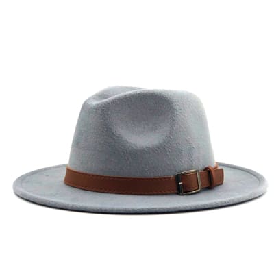 Hawkins Wool Fedora Hat – Classic Wide Brim Felt Hat