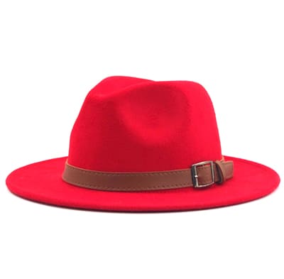 Hawkins Wool Fedora Hat – Classic Wide Brim Felt Hat