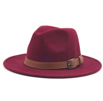 Hawkins Wool Fedora Hat – Classic Wide Brim Felt Hat