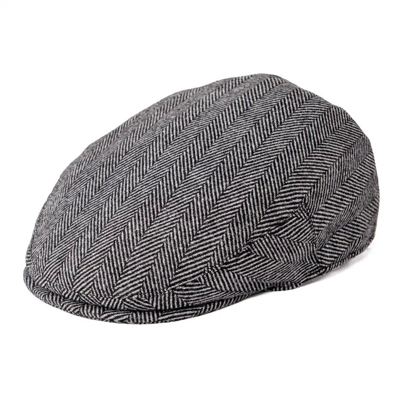 The Lochgilphead | Men's Soft Wool Tweed Check Newsboy Cap | Urban Caps NZ