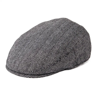 The Lochgilphead | Men's Soft Wool Tweed Check Newsboy Cap | Urban Caps NZ