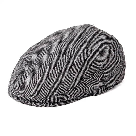 The Lochgilphead | Men's Soft Wool Tweed Check Newsboy Cap | Urban Caps NZ