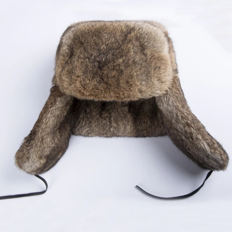 Tromso Real Rabbit Fur Trapper Hat