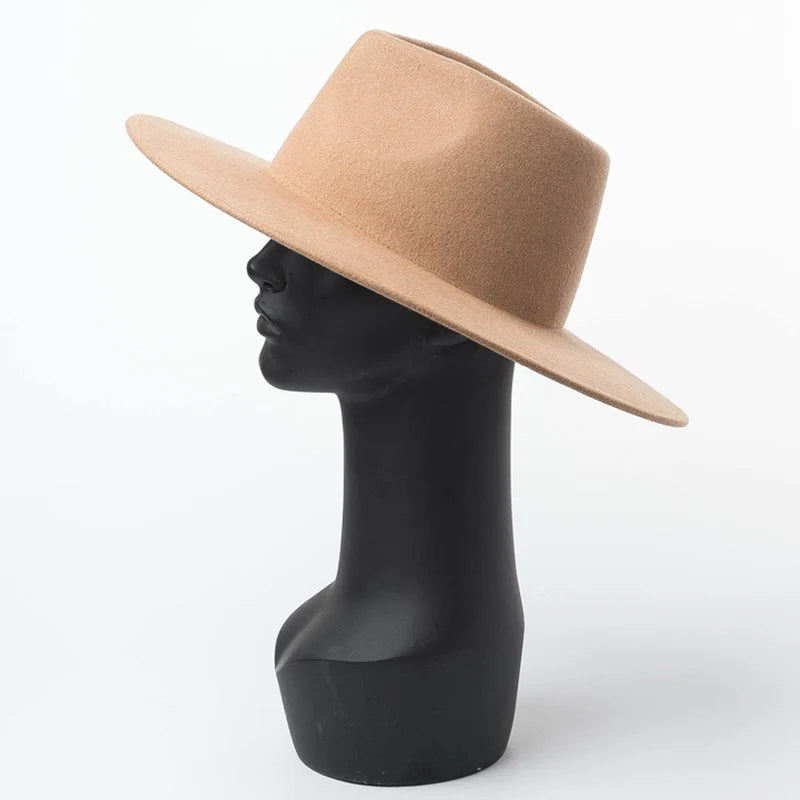 Siena Luxe Wide Brim Wool Fedora – Premium Australian Wool Collectio
