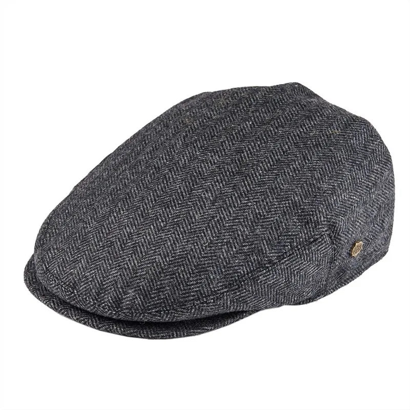 The Arran | 50% Wool Herringbone Scally Cheese-Cutter Cap | Urban Caps NZ