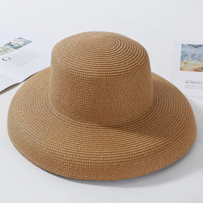 Antibes Floppy Straw Sun Hat in Coffee