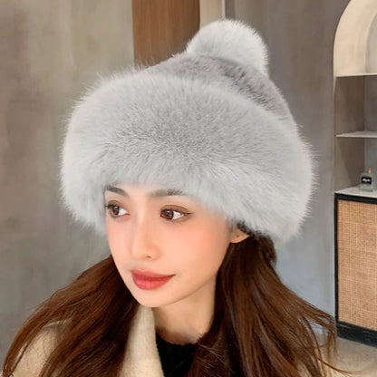 Yellowknife Faux Fox Fur Trapper Hat