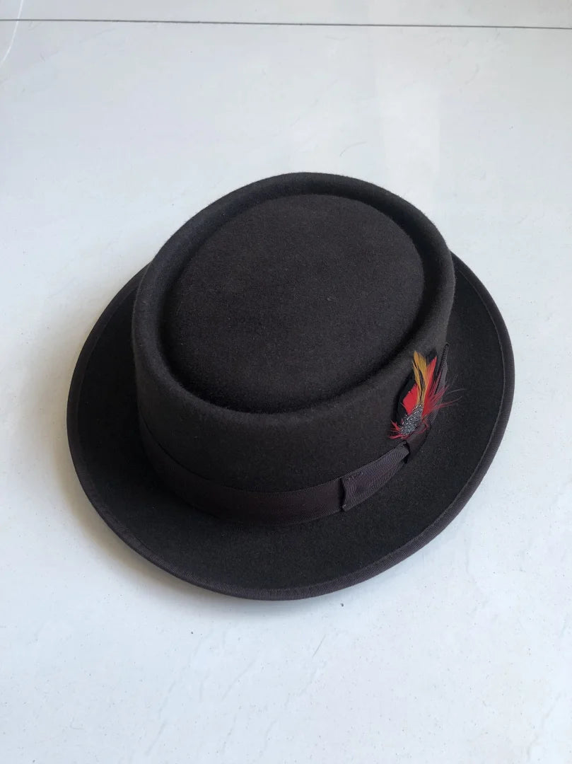 Torino Heritage Wool Pork Pie Hat – Premium European Collection