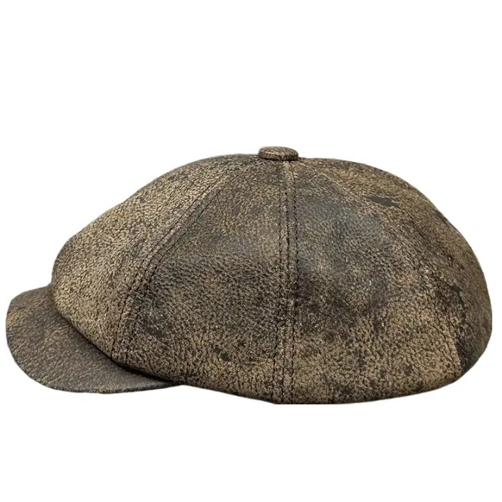 Heidelberg Genuine Leather Newsboy Cap - Timeless Cap With Durable Leather For Any Look