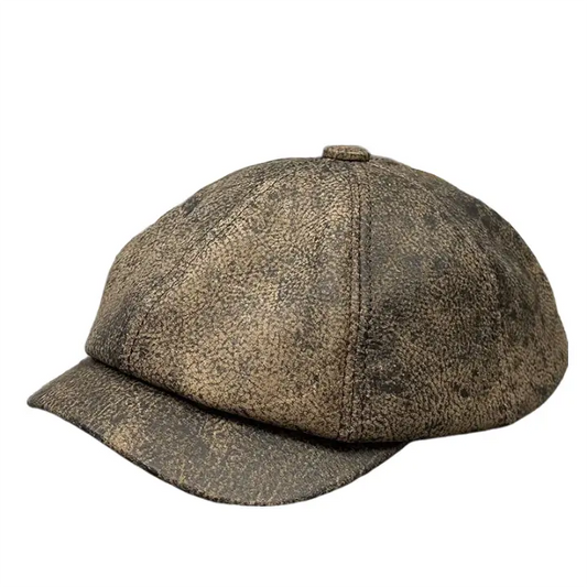 Heidelberg Genuine Leather Newsboy Cap - Timeless Cap With Durable Leather For Any Look