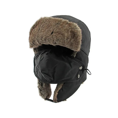 Helsinki Windproof Trapper Hat – Winter Bomber Snow Face Cover Hat
