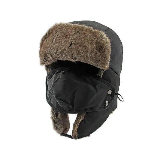 Helsinki Windproof Trapper Hat – Winter Bomber Snow Face Cover Hat