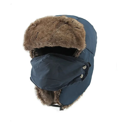 Helsinki Windproof Trapper Hat – Winter Bomber Snow Face Cover Hat
