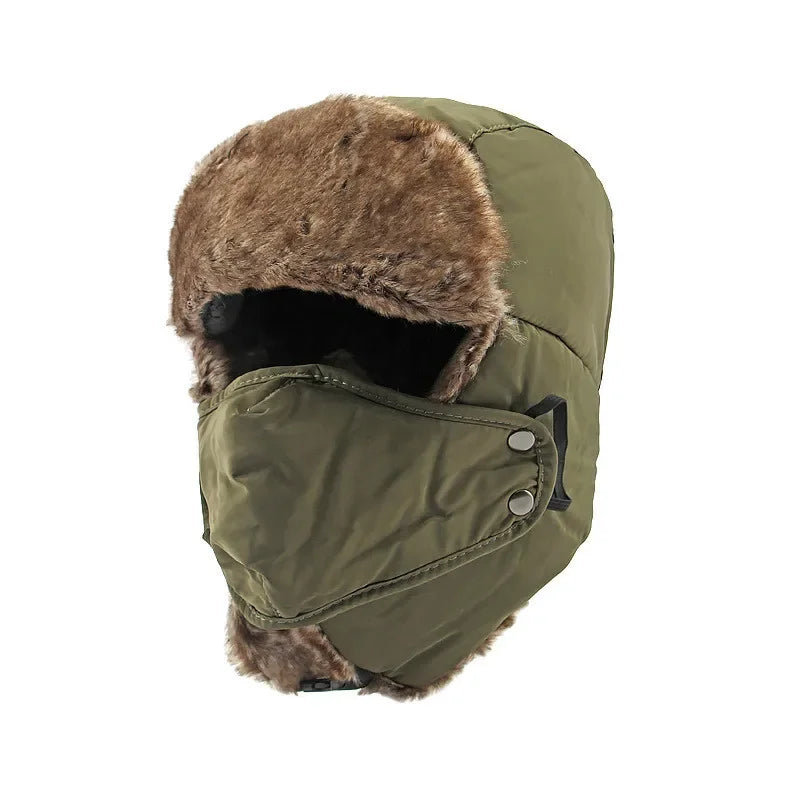 Helsinki Windproof Trapper Hat – Winter Bomber Snow Face Cover Hat
