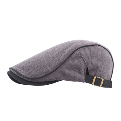 Hendricks Plain Cotton Flat Cap - Timeless Cap With Clean Lines For Versatile Styling