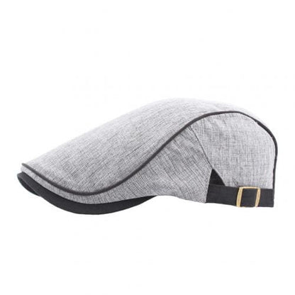 Hendricks Plain Cotton Flat Cap - Timeless Cap With Clean Lines For Versatile Styling