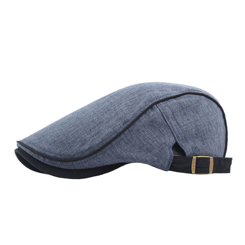 Hendricks Plain Cotton Flat Cap - Timeless Cap With Clean Lines For Versatile Styling