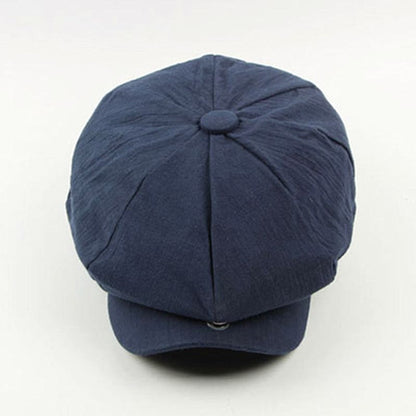 Hermes Vintage Newsboy Cap – Cotton Elastic Classic Hat